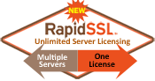 RapidSSL 
Certificates Include Unlimited Server License