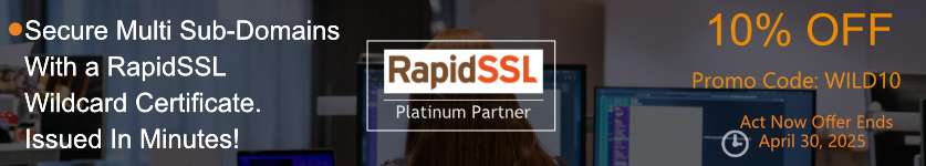 Certs 4 Less Is Offering 10% Off RapidSSL Wildcard Certificates