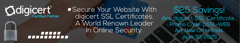 Certs 4 Less Is Offering $25 Off Any Digicert SSL Certificate During The Month of December